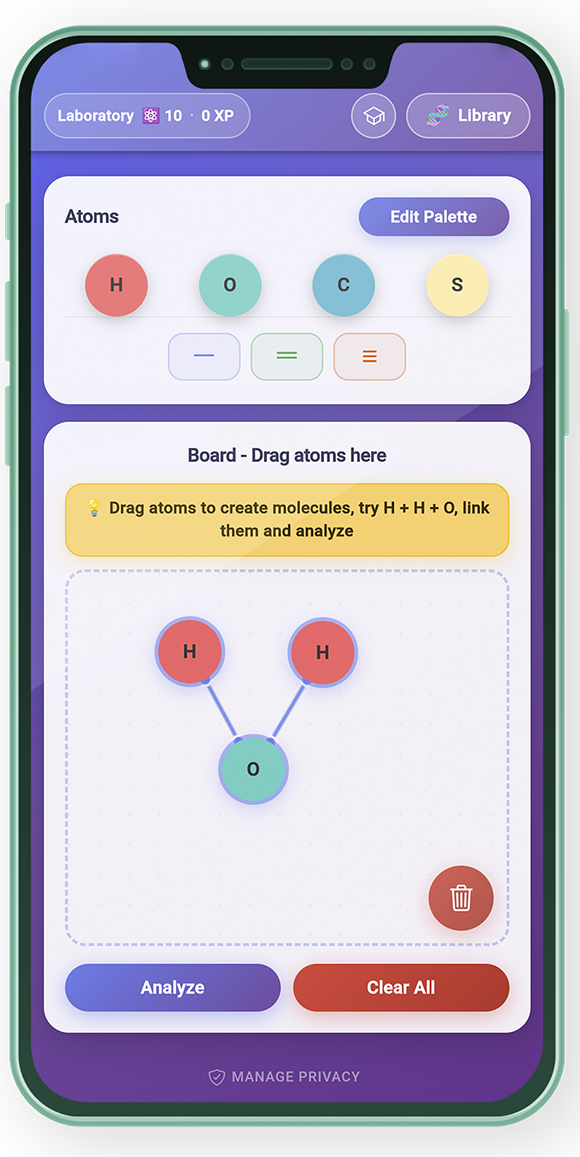 Build Molecules App Mockup